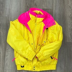 Vintage Vibrant Yellow and Pink Jacket